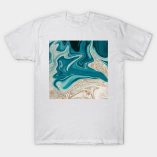 Azure water agate II - glitter accents T-Shirt